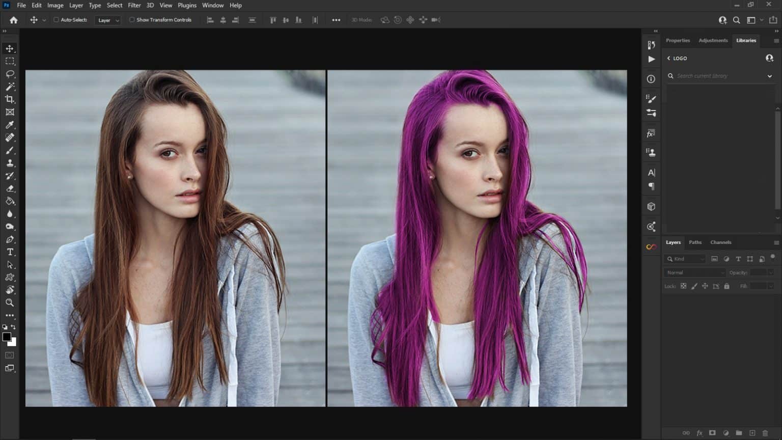 HOW TO CHANGE HAIR COLOR IN PHOTOSHOP Picfixs