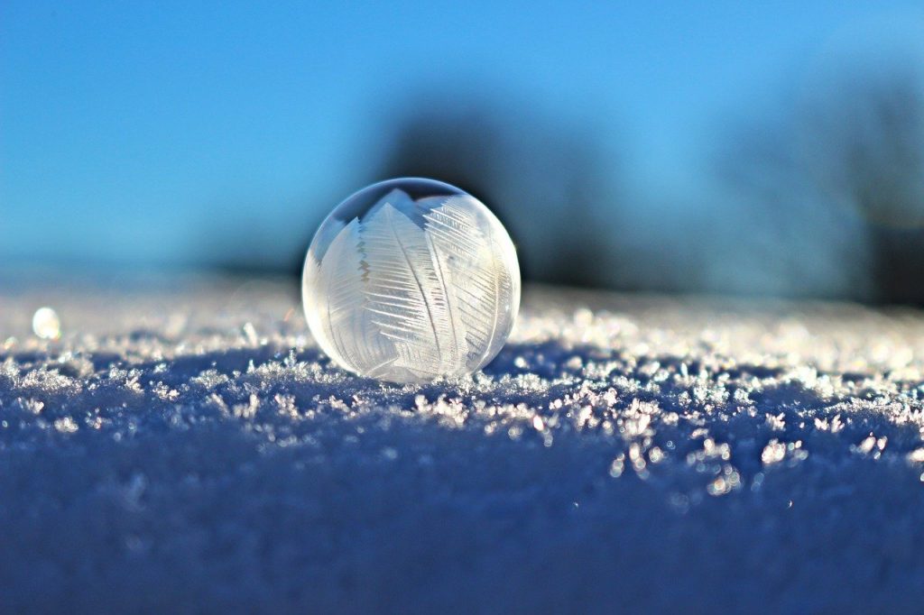 soap bubble, bubble, snow-1958841.jpg