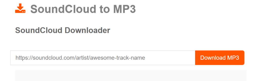 SoundCloud Mp3 Downloader