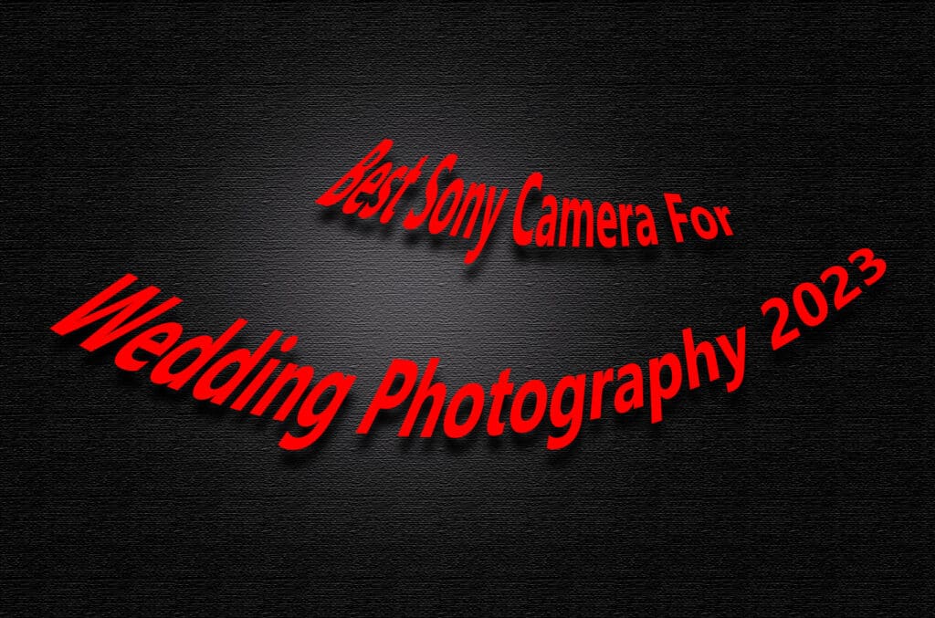 Best Sony Camera For Wedding Photography 2023