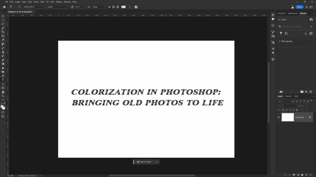 Colorization in Photoshop