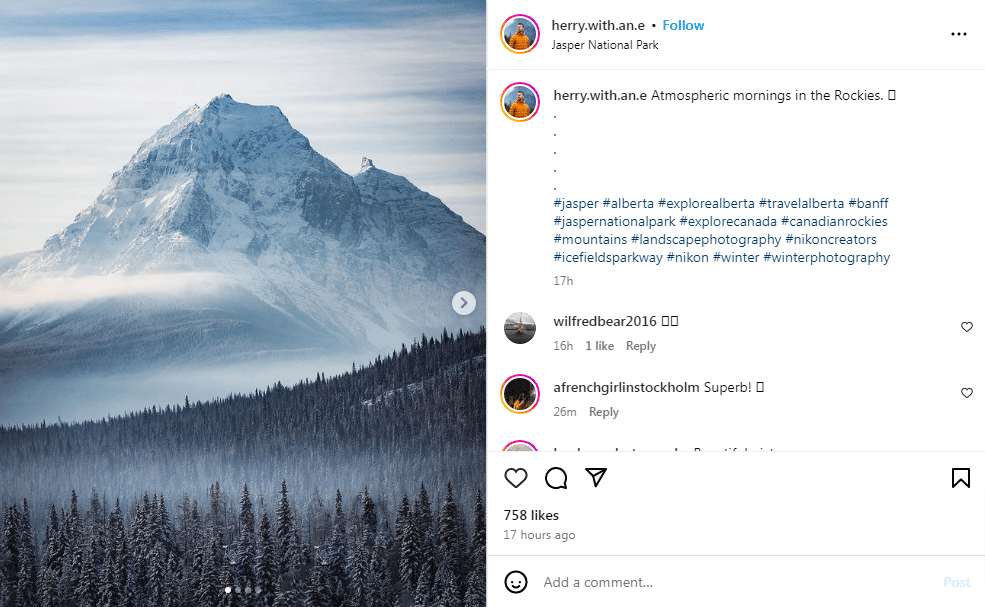 Short mountain caption for instagram.