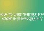 HOW TO USE THE RULE OF ODDS IN PHOTOGRAPHY