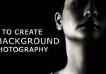 How to create black background for photography